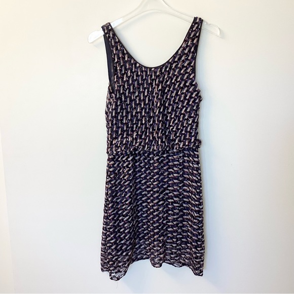 Marc by Marc Jacobs Puzzle Print Devore Velvet Silk Blend Dress - 2 - Picture 6 of 8